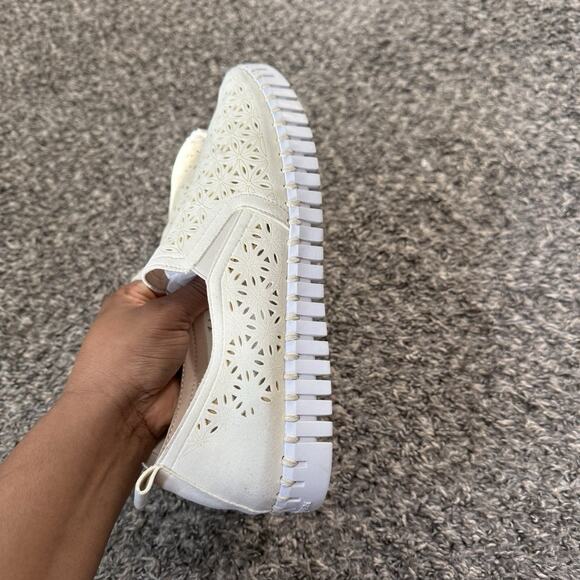 Ilse Jacobsen Tulip Slip on Shoe Loafers Sneakers Ivory Size 44 Comfort - Picture 4 of 8